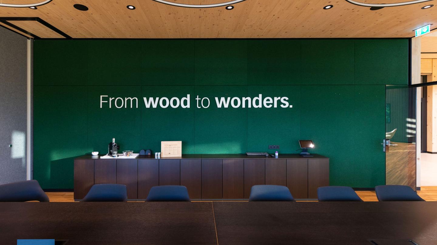 The new office building of HASSLACHER PREDING Holzindustrie, meeting room
